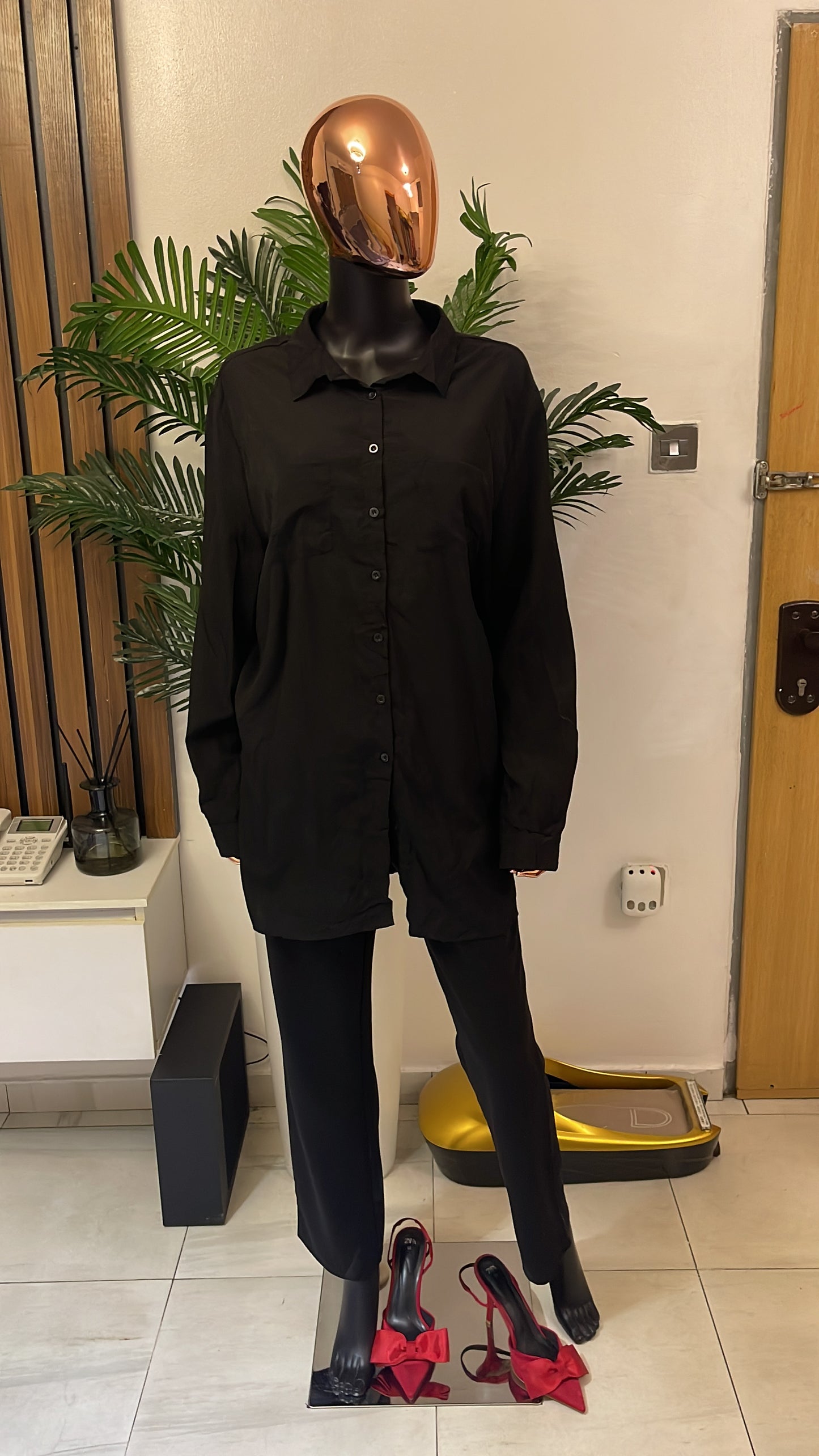 Black Shirt Blouse