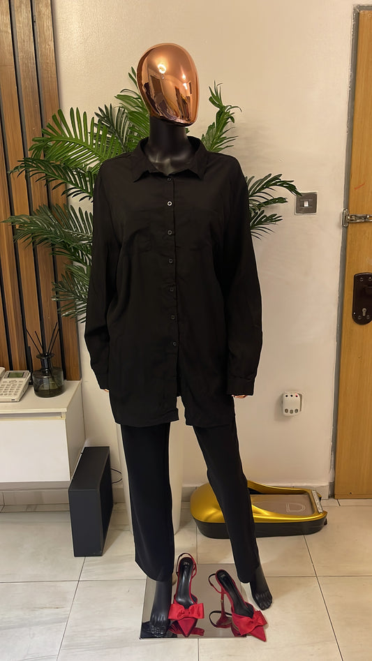 Black Shirt Blouse