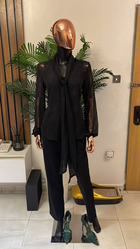 Stoned Black Blouse