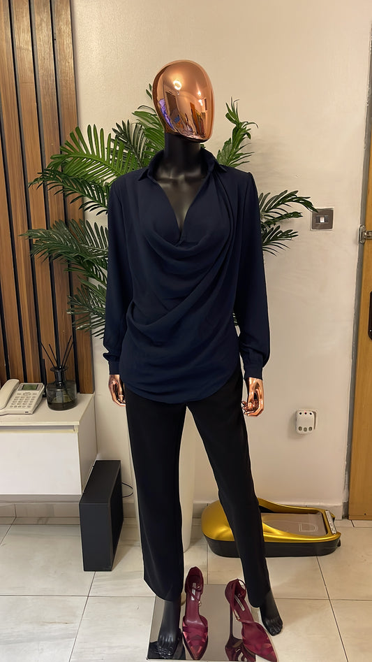 Dark Blue Blouse