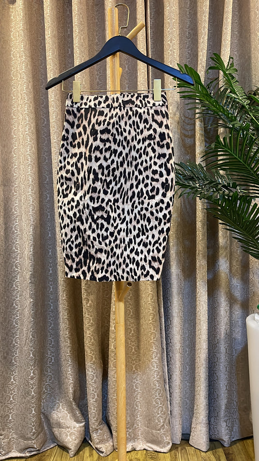 Animal Print Pencil Skirt