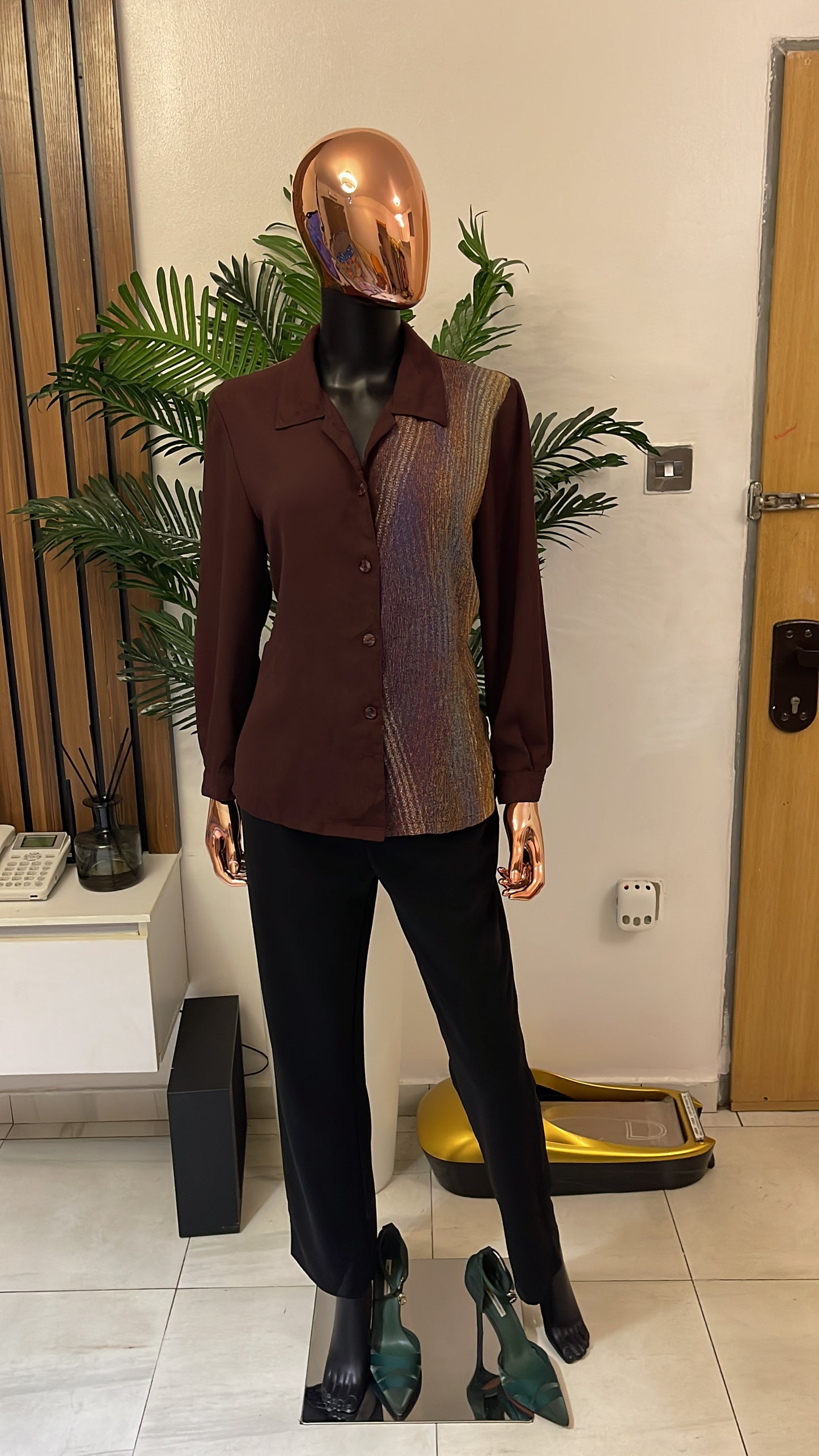 Dark Burgundy Blouse