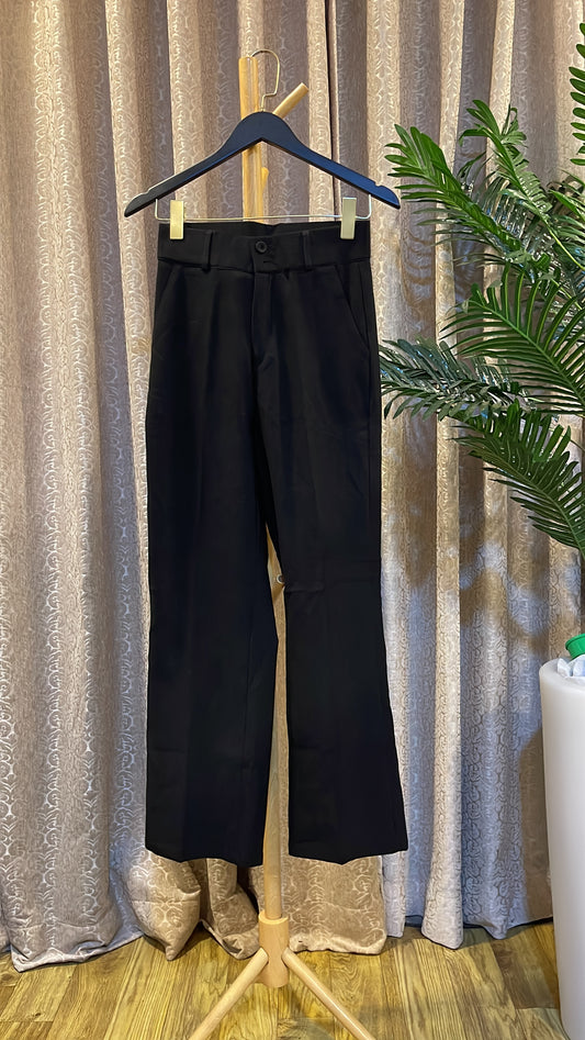 Black Plain Trouser