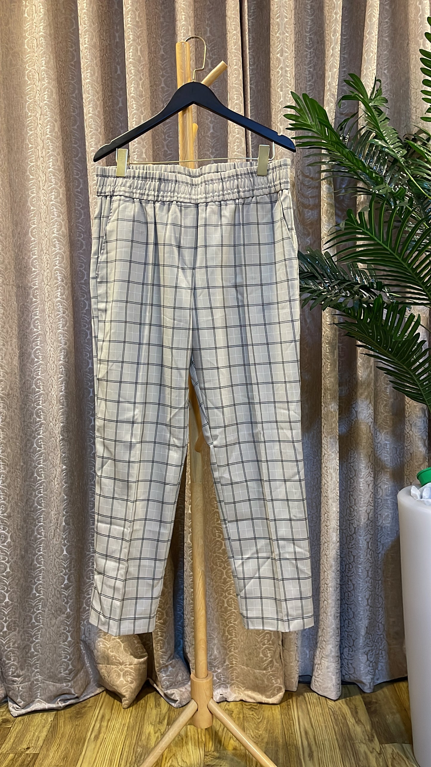 Cream Plain Trouser