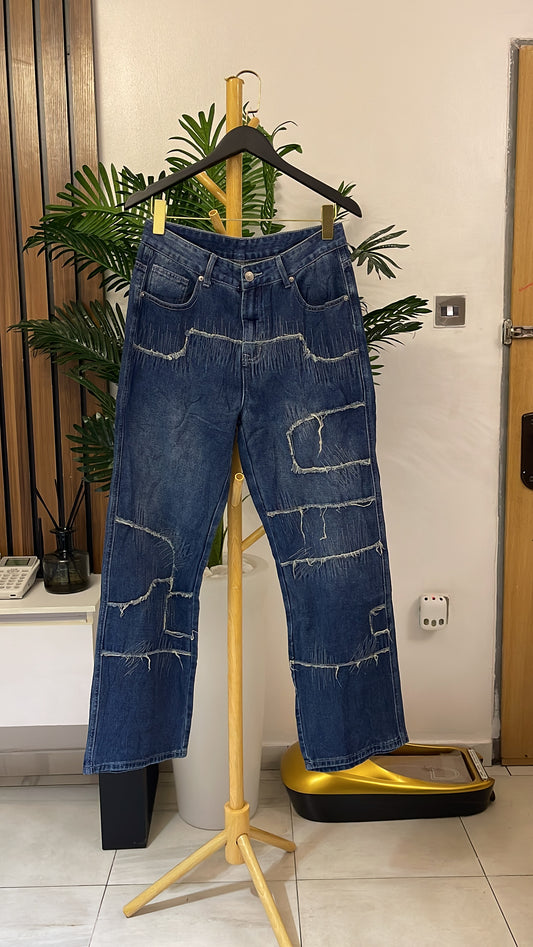 Blue Boyfriend Jeans