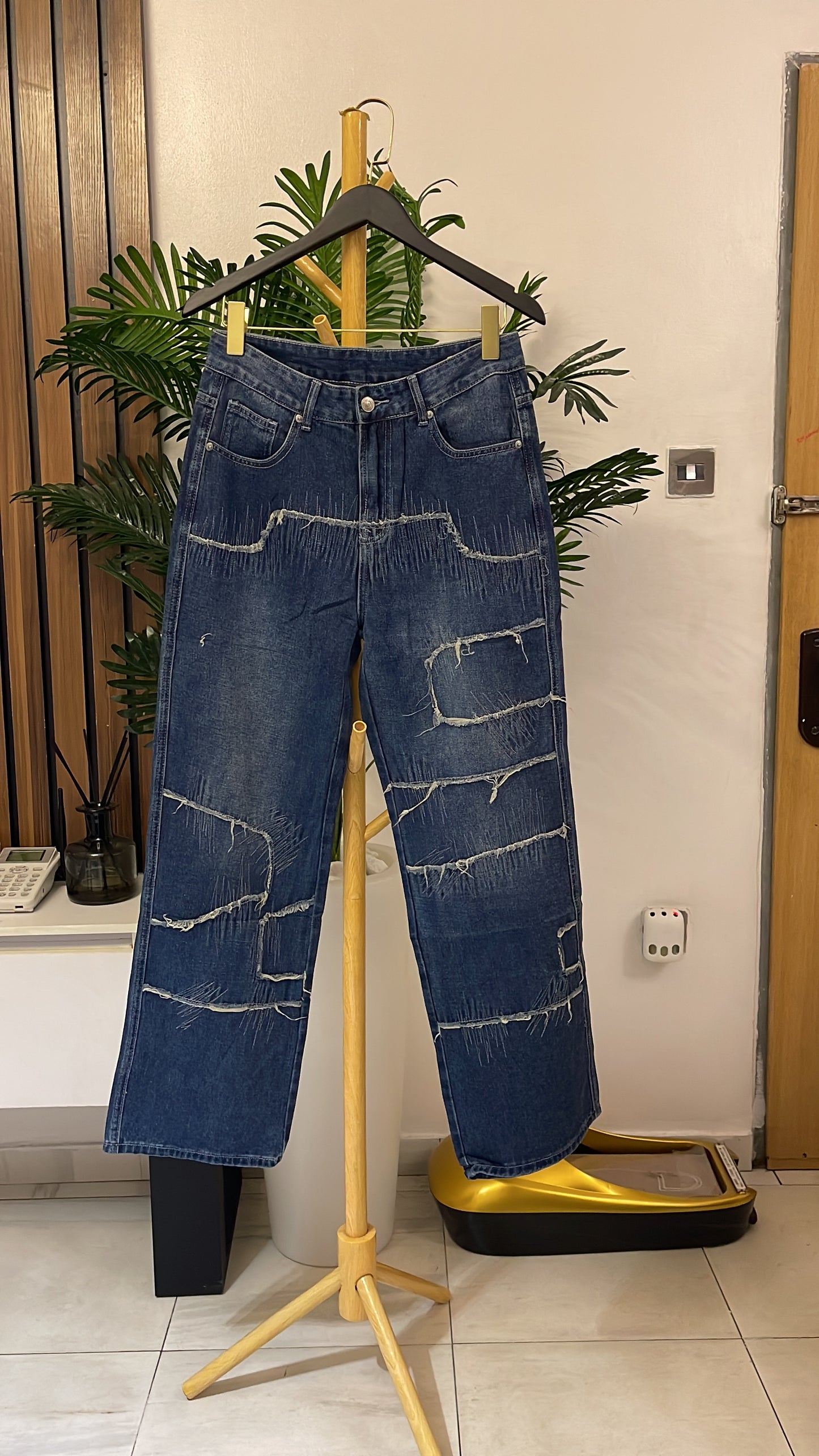 Blue Boyfriend Jeans
