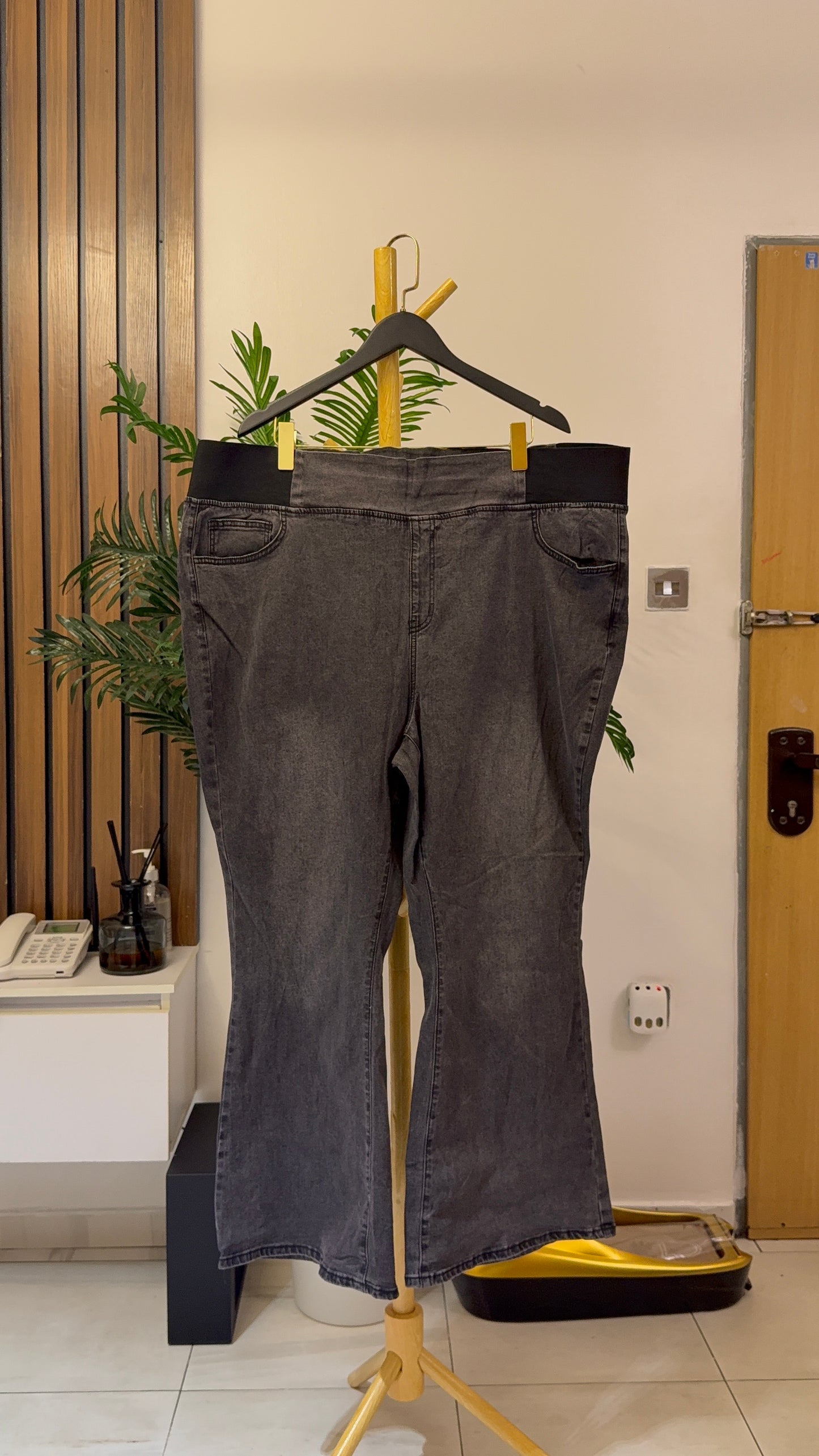 Gray Bootcut Jeans