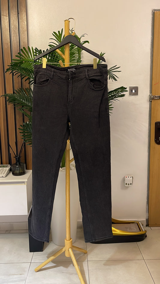 Gray Straight Jeans