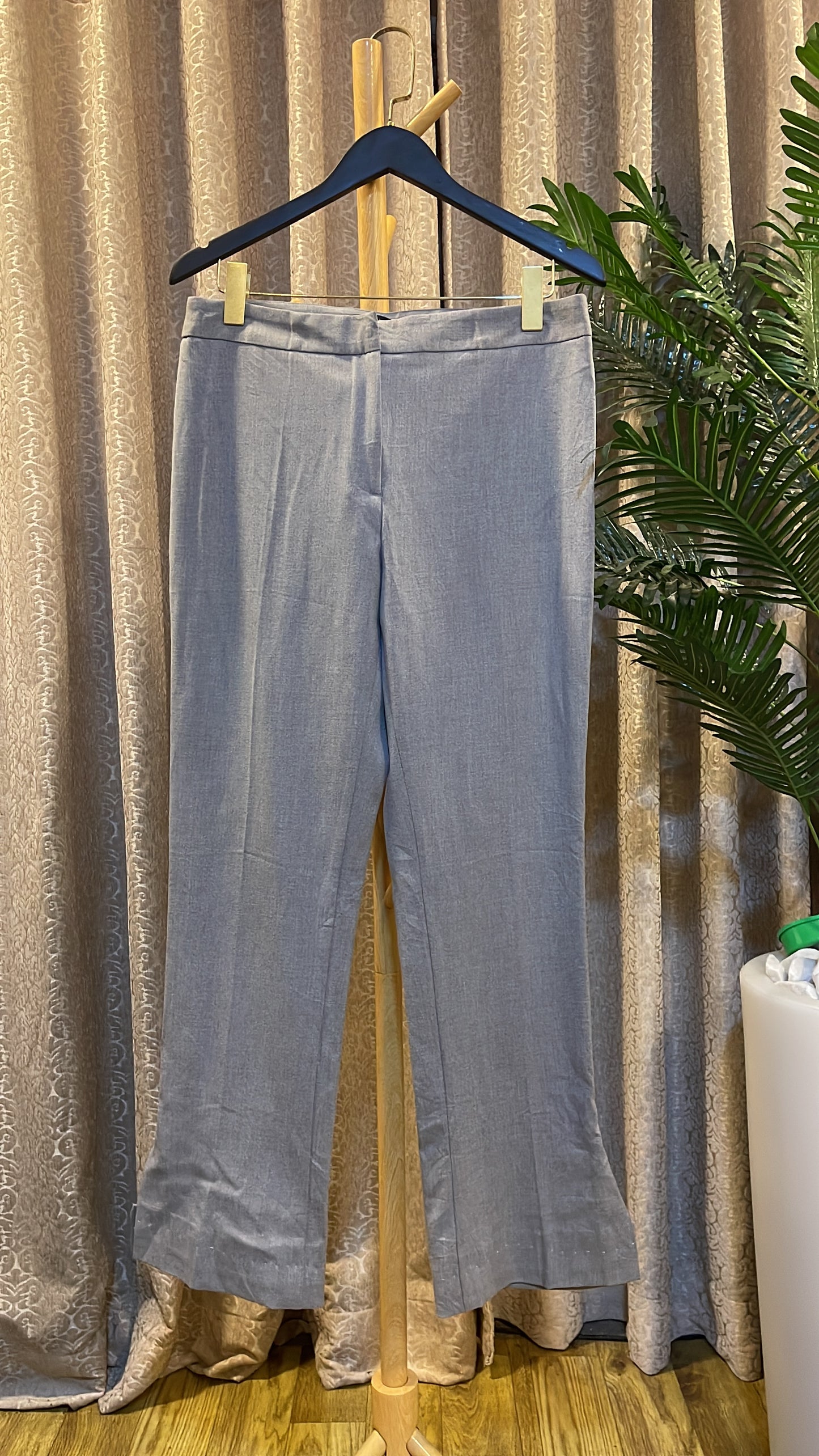 Gray Plain Trouser