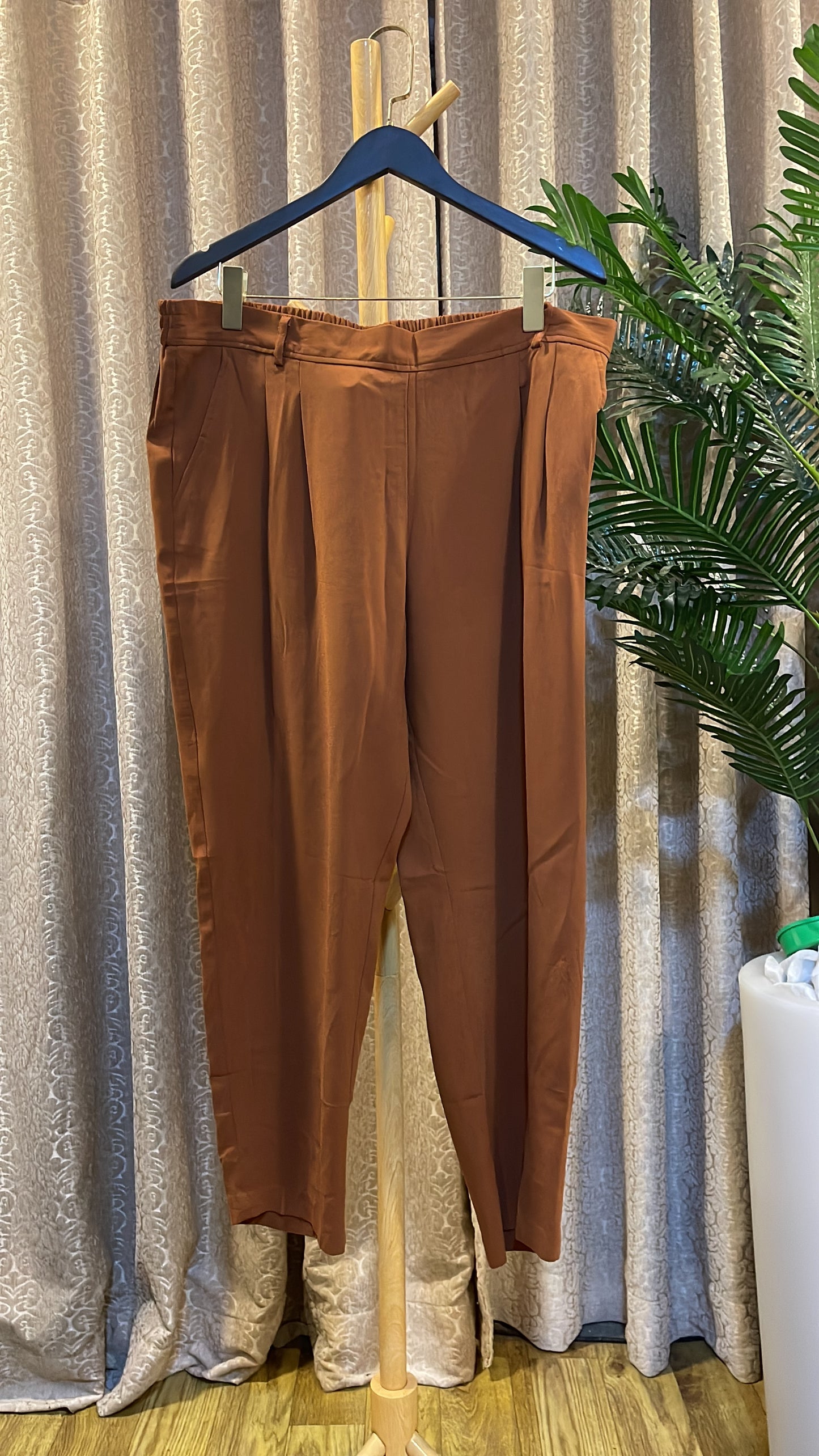 Brown Plain Trouser