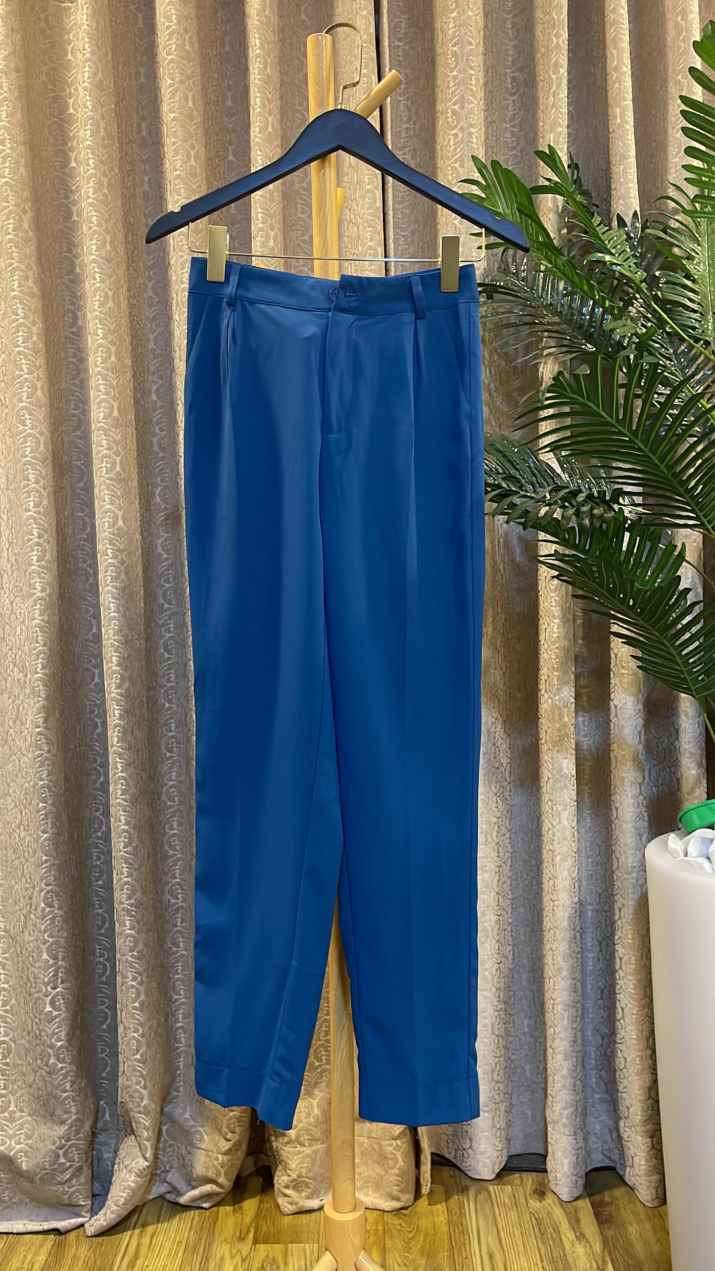 Blue Plain Trouser