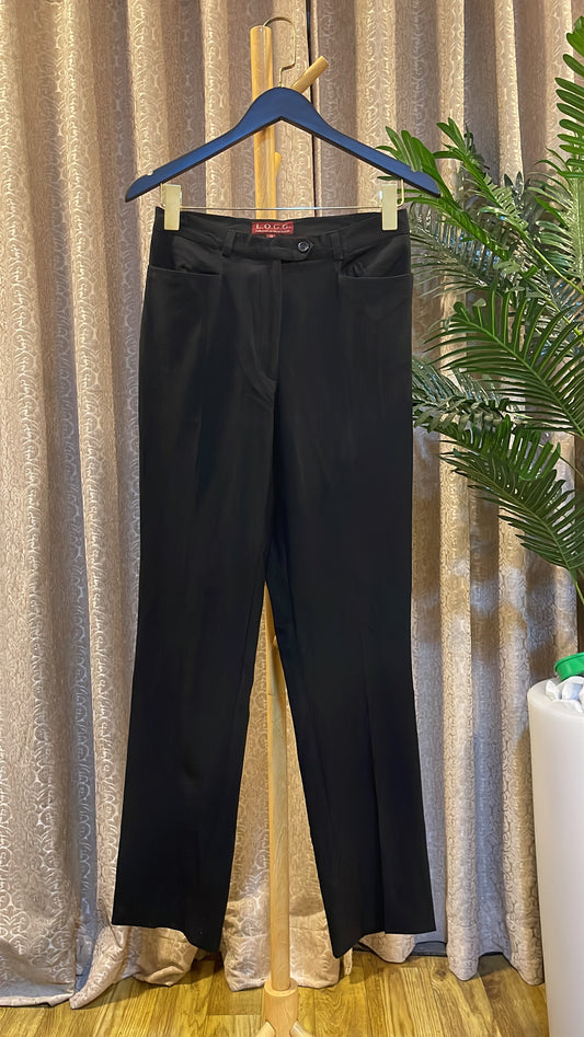 Black Plain Trouser