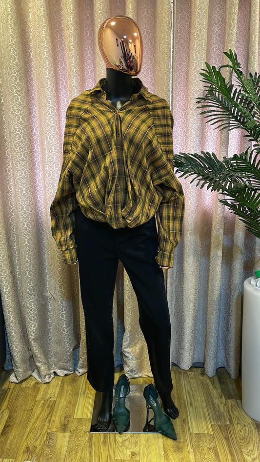 Checkered Shirt Blouse