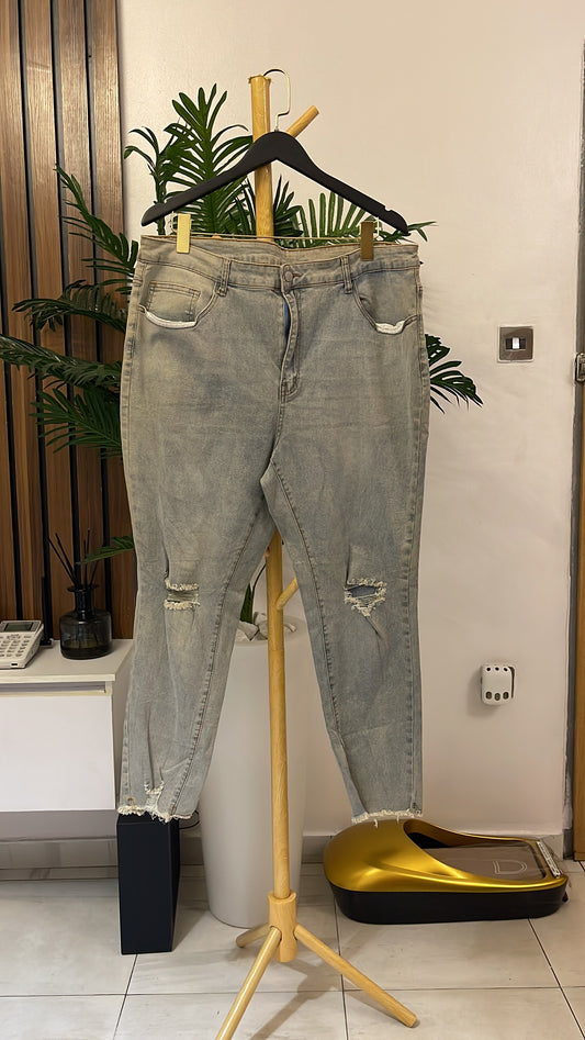 Dirty Ripped Skinny Jeans
