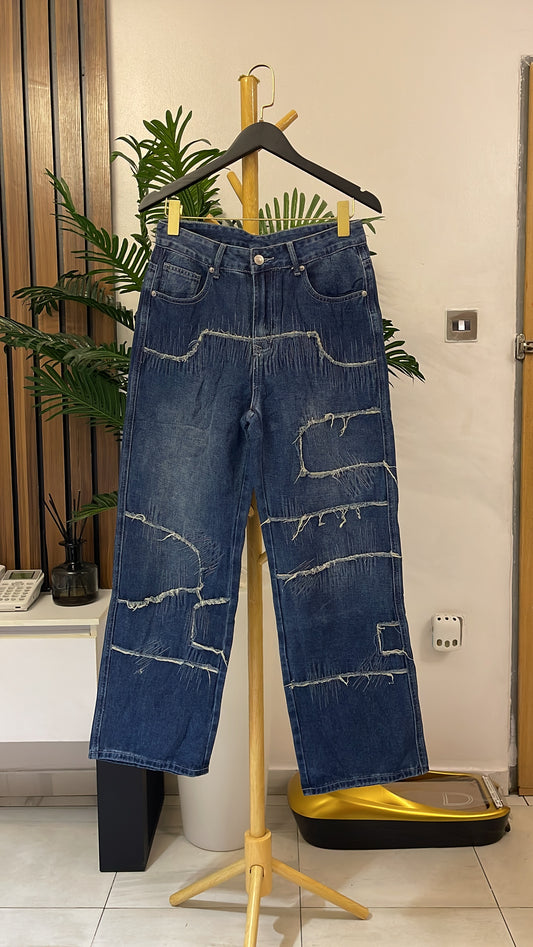 Blue Boyfriend Jeans
