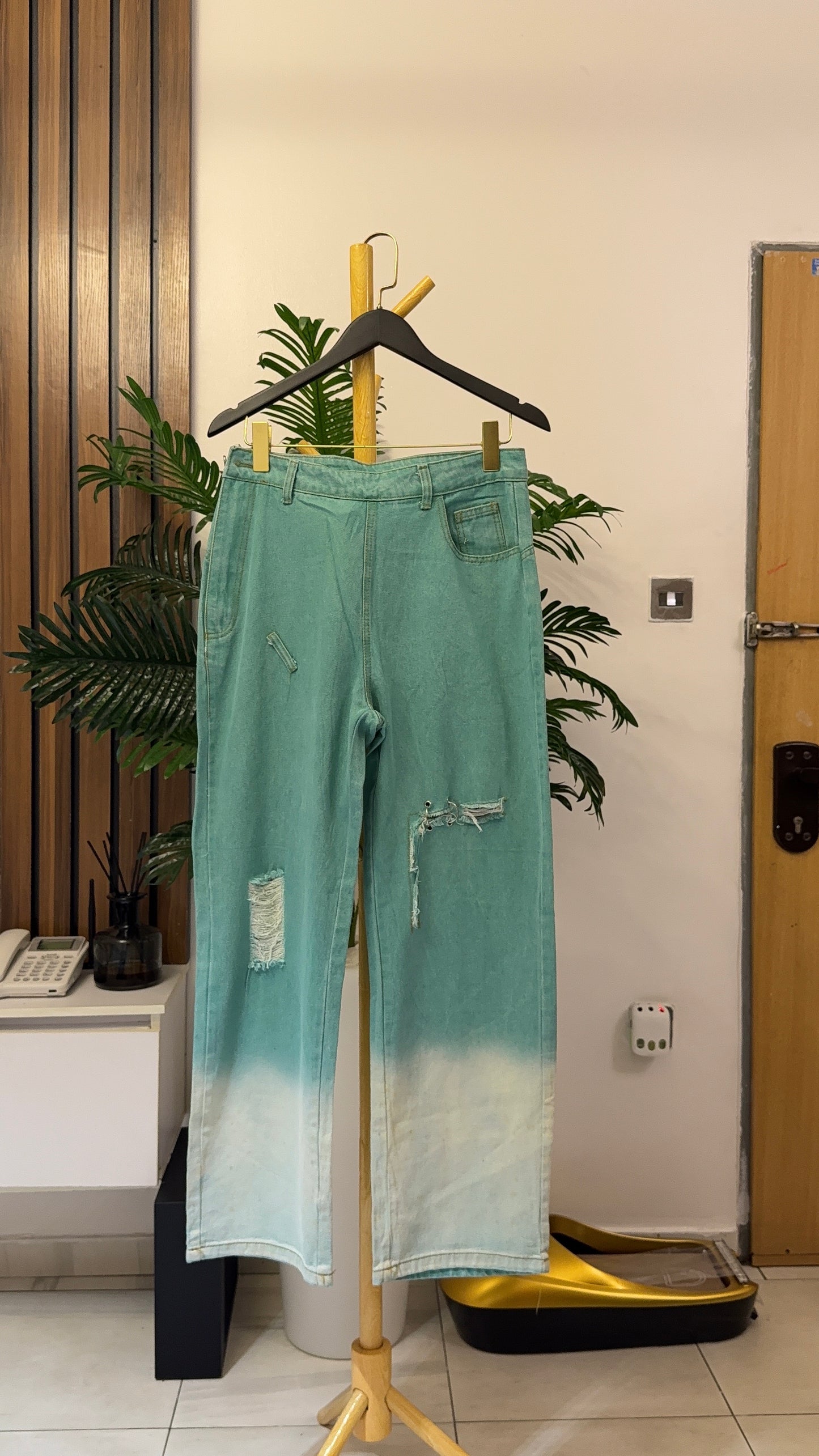 Green Baggy Jeans