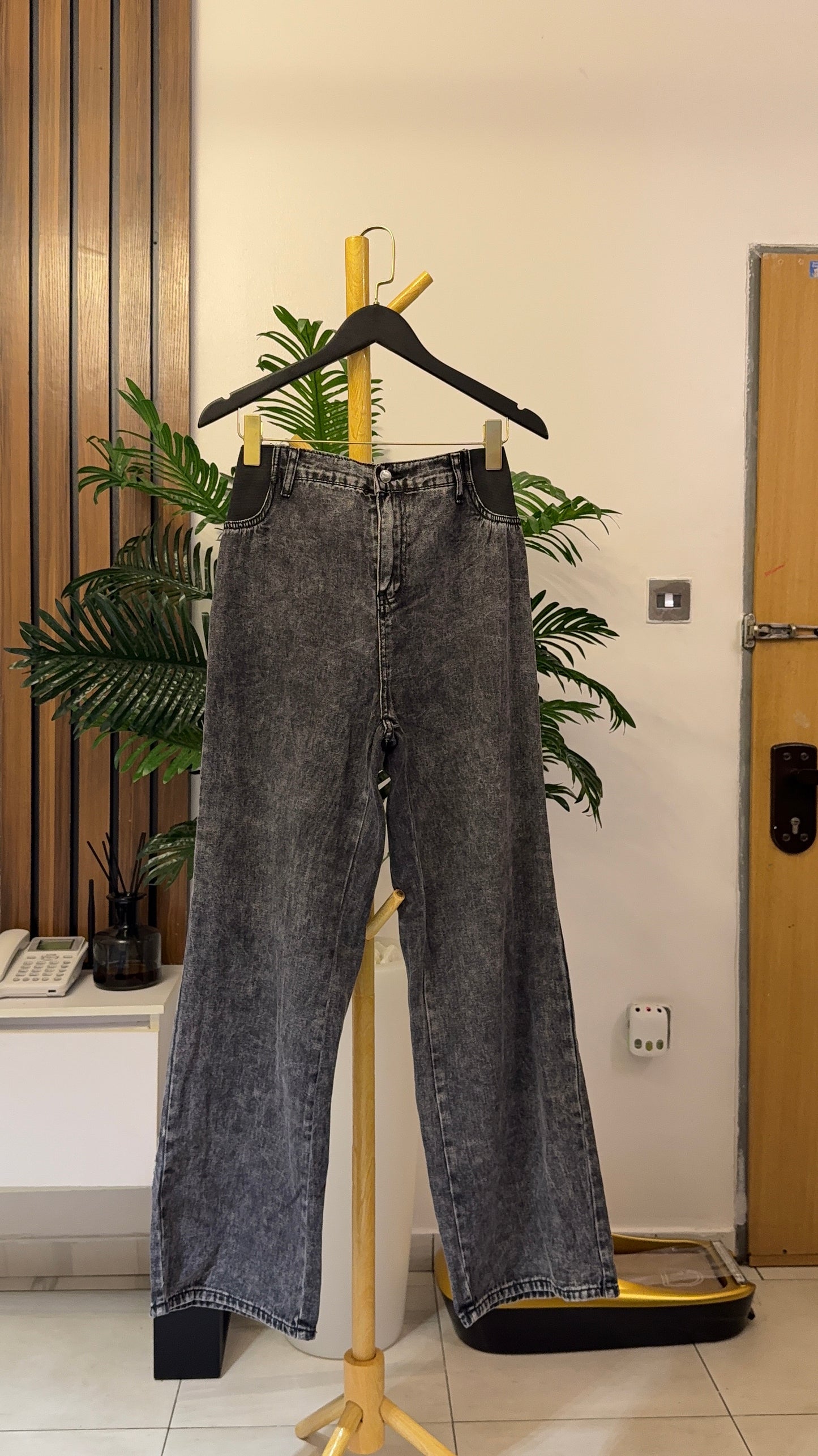 Gray Boyfriend Jeans