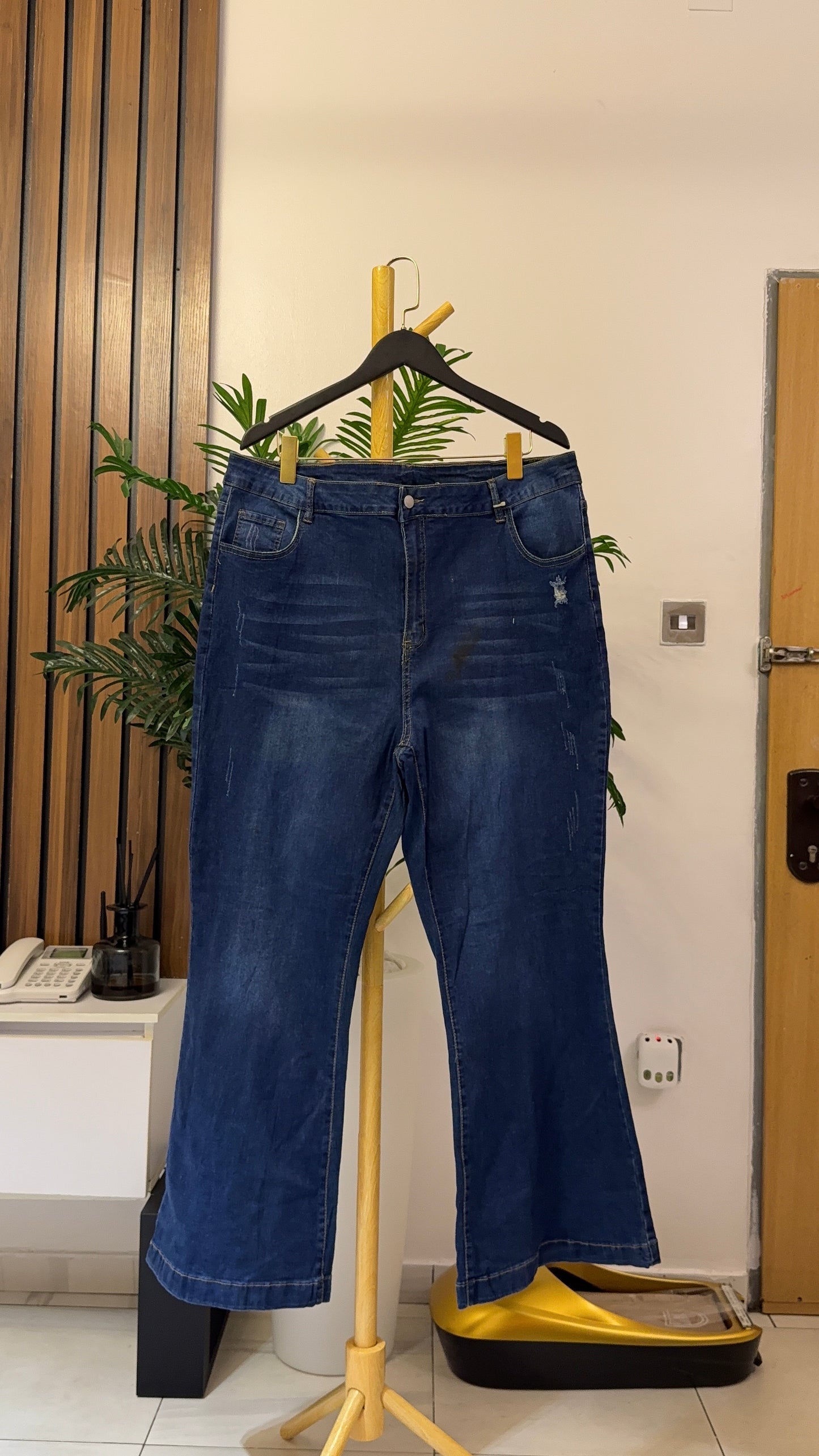 Blue Bootcut Jeans