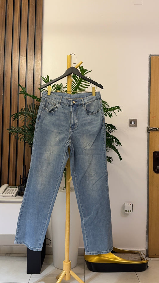 Blue Boyfriend Jeans