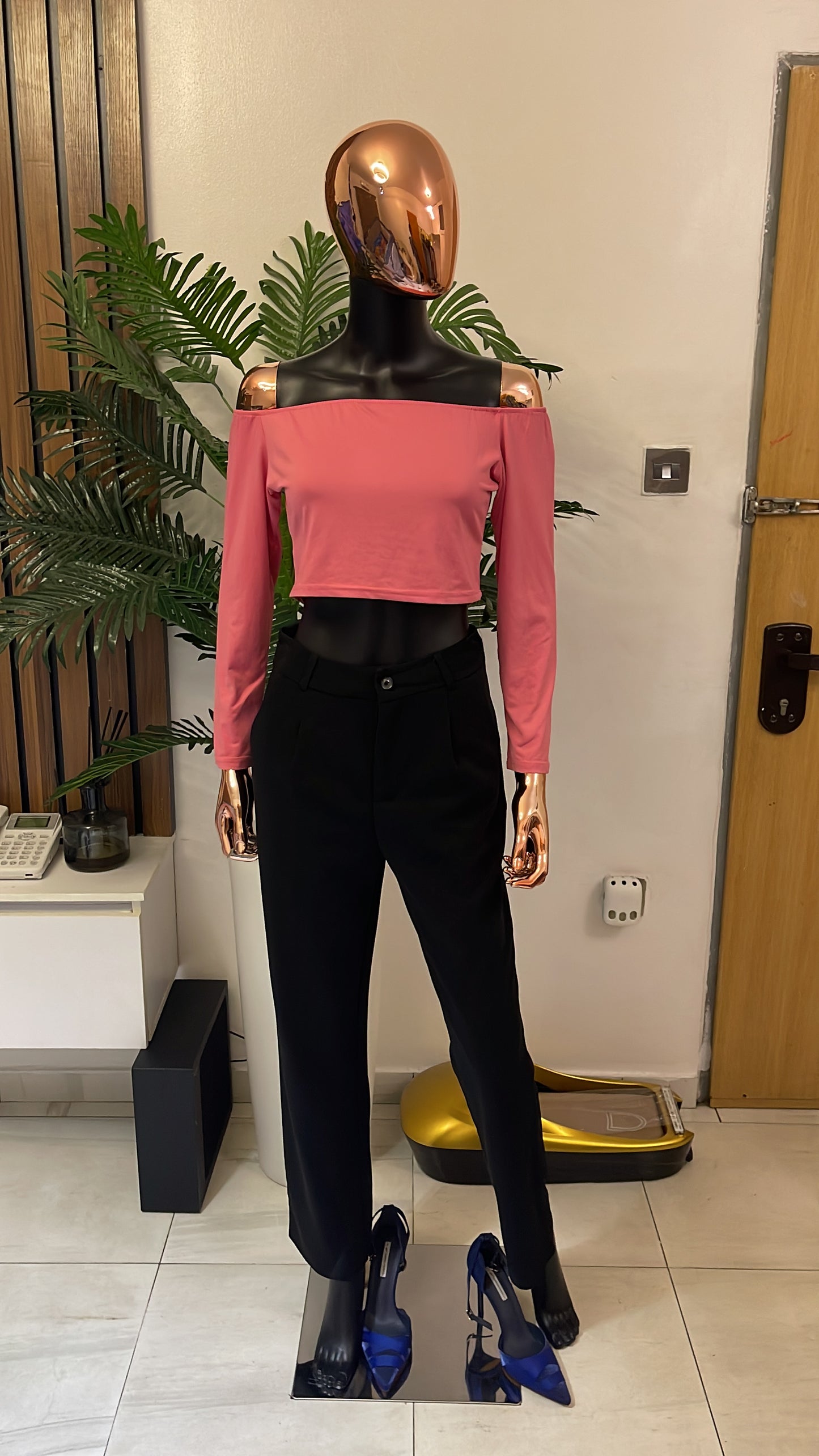 Pink Crop Blouse