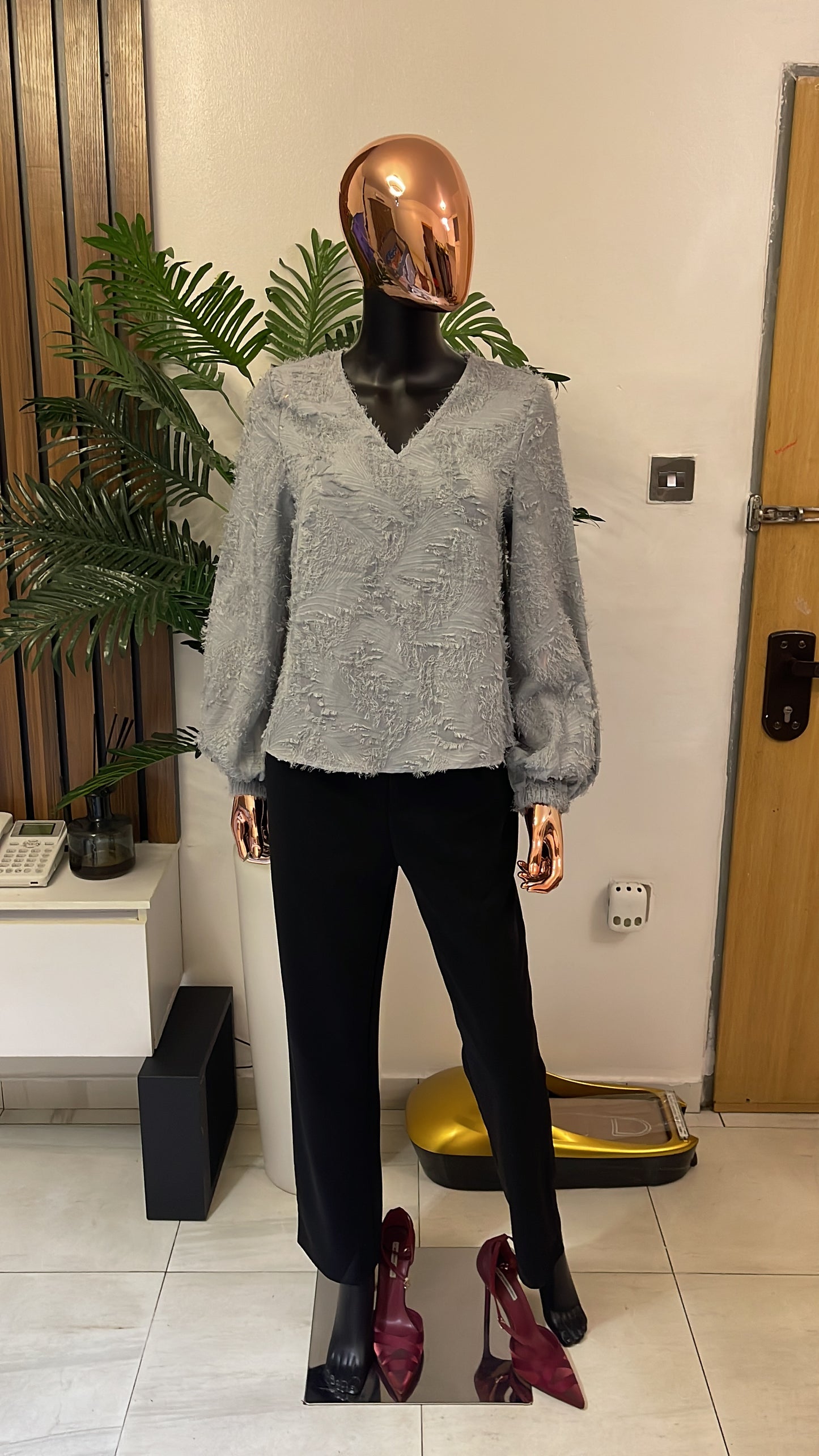 Gray Blouse