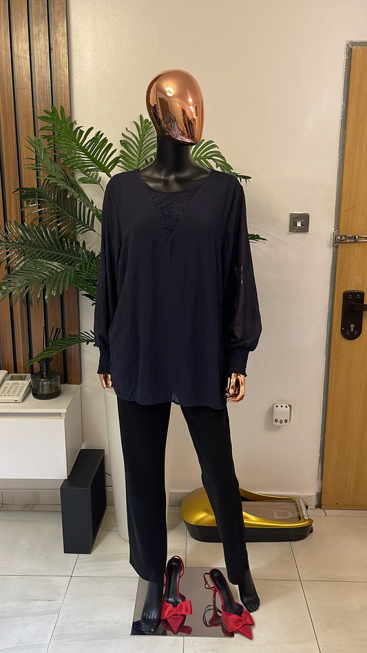 Dark Blue Blouse