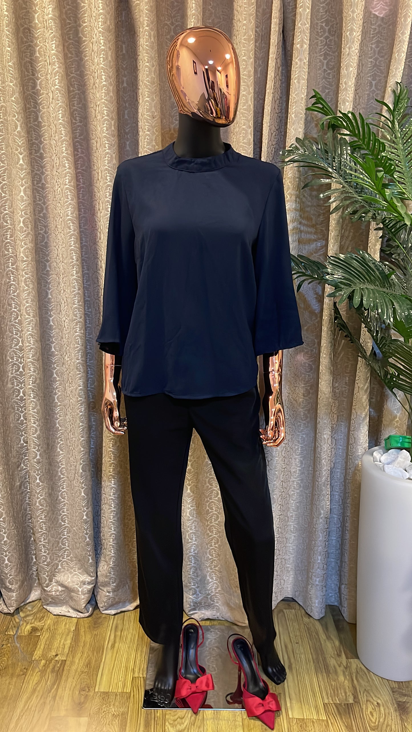 Dark Blue Blouse