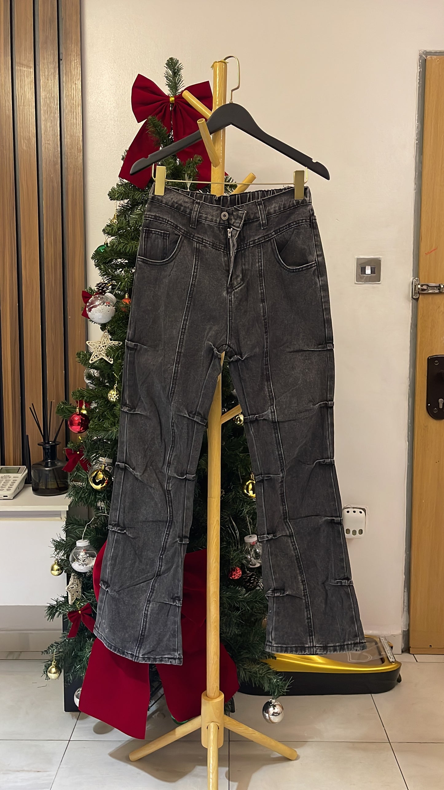 Gray Bootcut Jeans