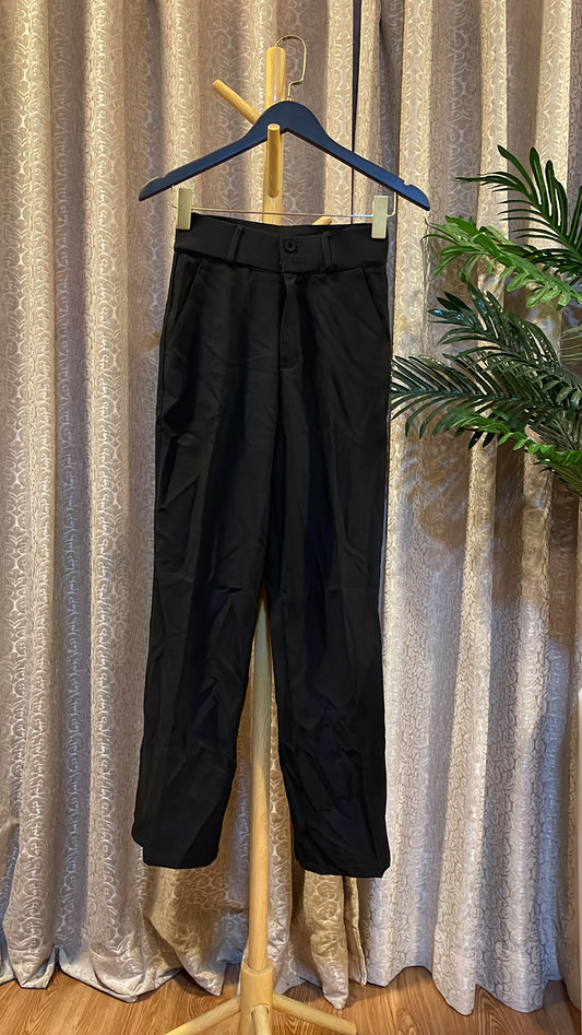 Black Plain Trouser