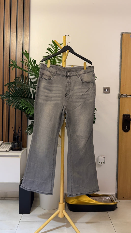 Gray Bootcut Jeans