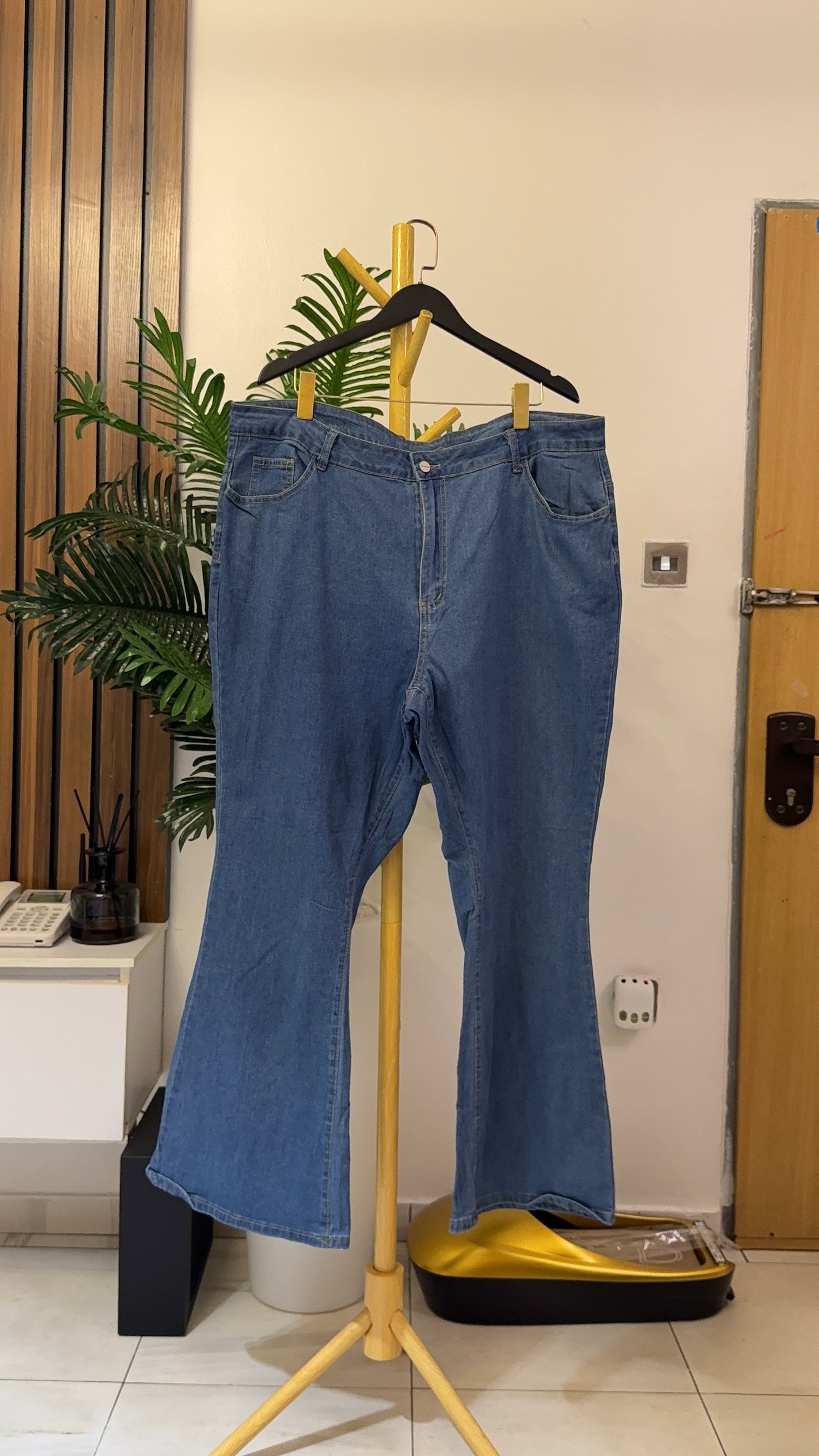 Blue Bootcut Jeans