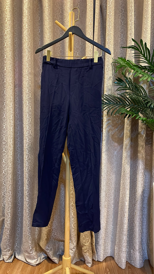 Dark Blue Plain Trouser