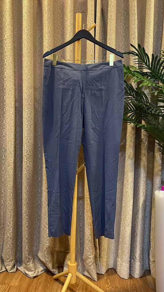 Blue Plain Trouser