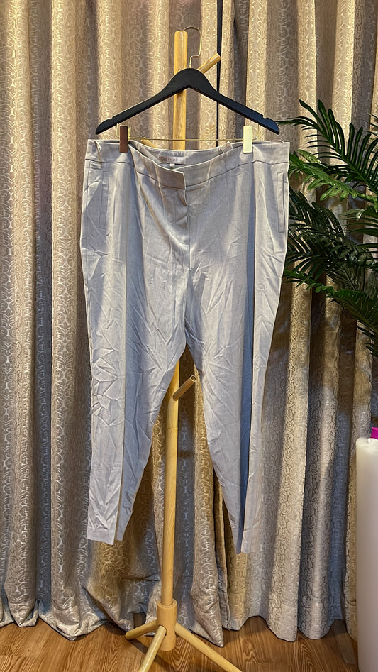Gray Plain Trouser