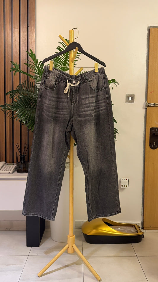 Gray Boyfriend Jeans