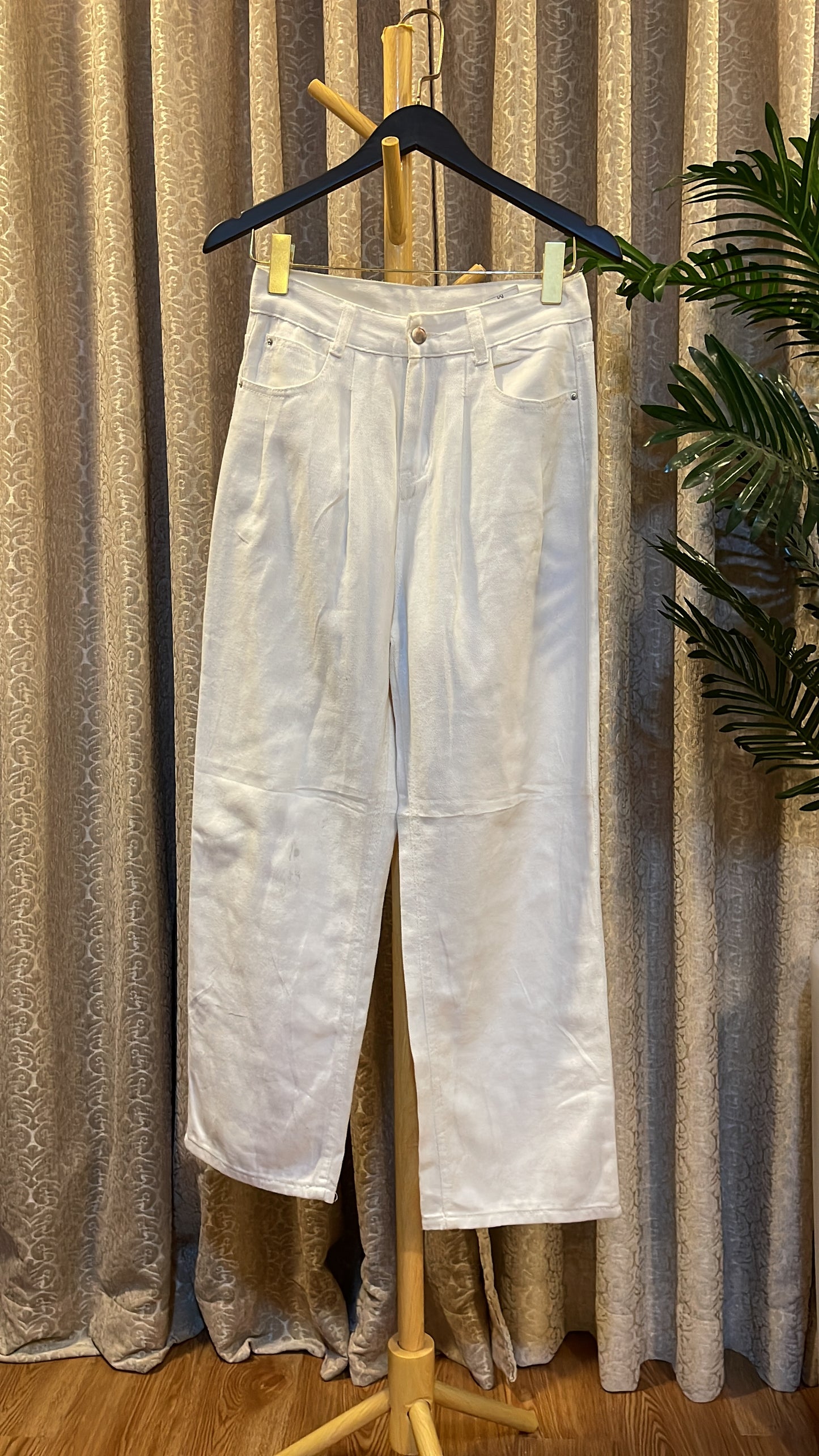 White Palazzo Jeans