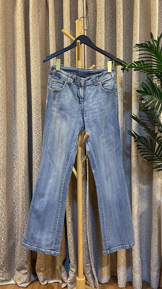 Blue Bootcut Jeans
