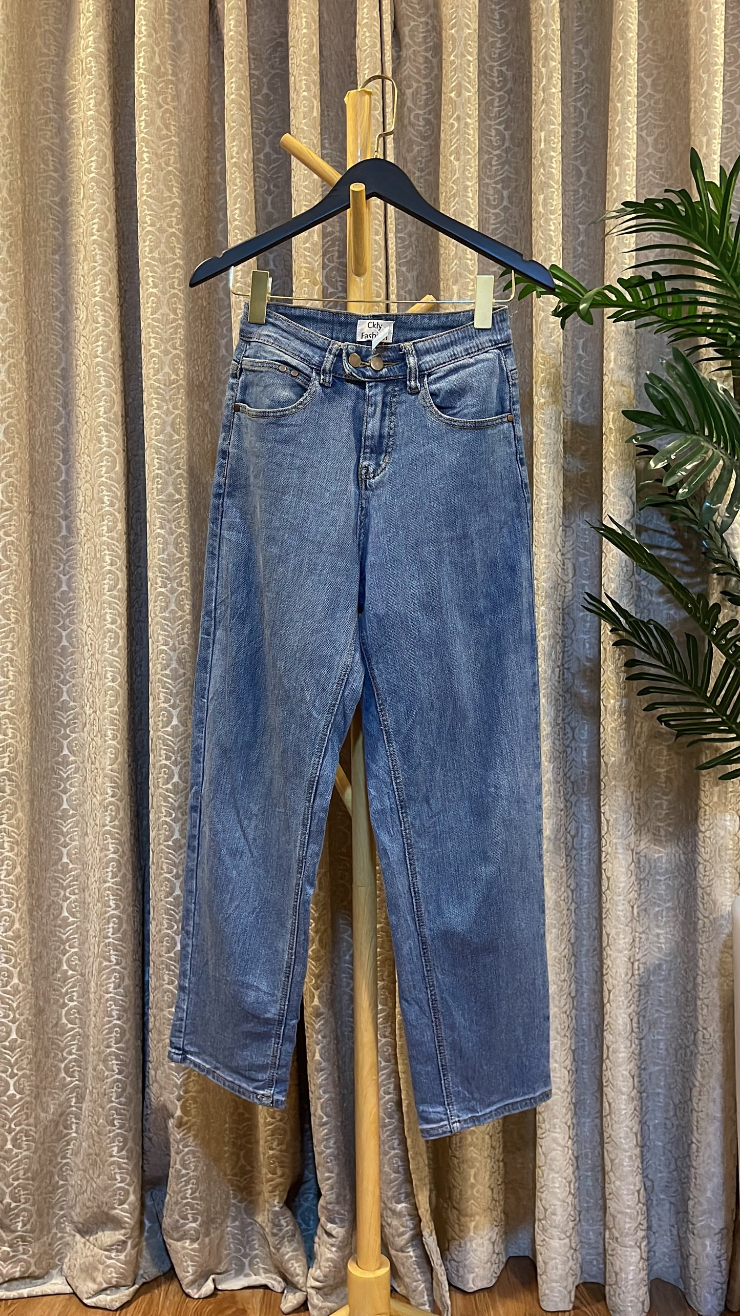 Blue Boyfriend Jeans