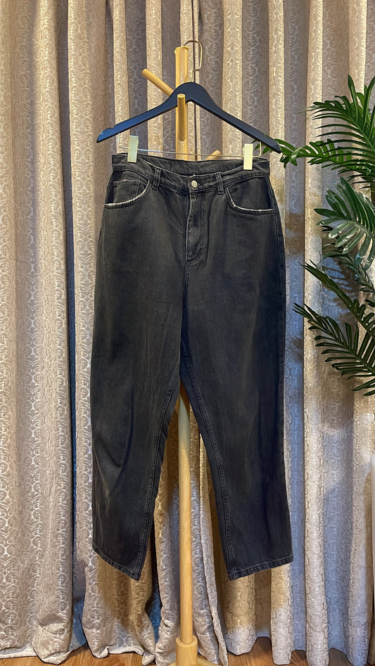 Gray Mom Jeans
