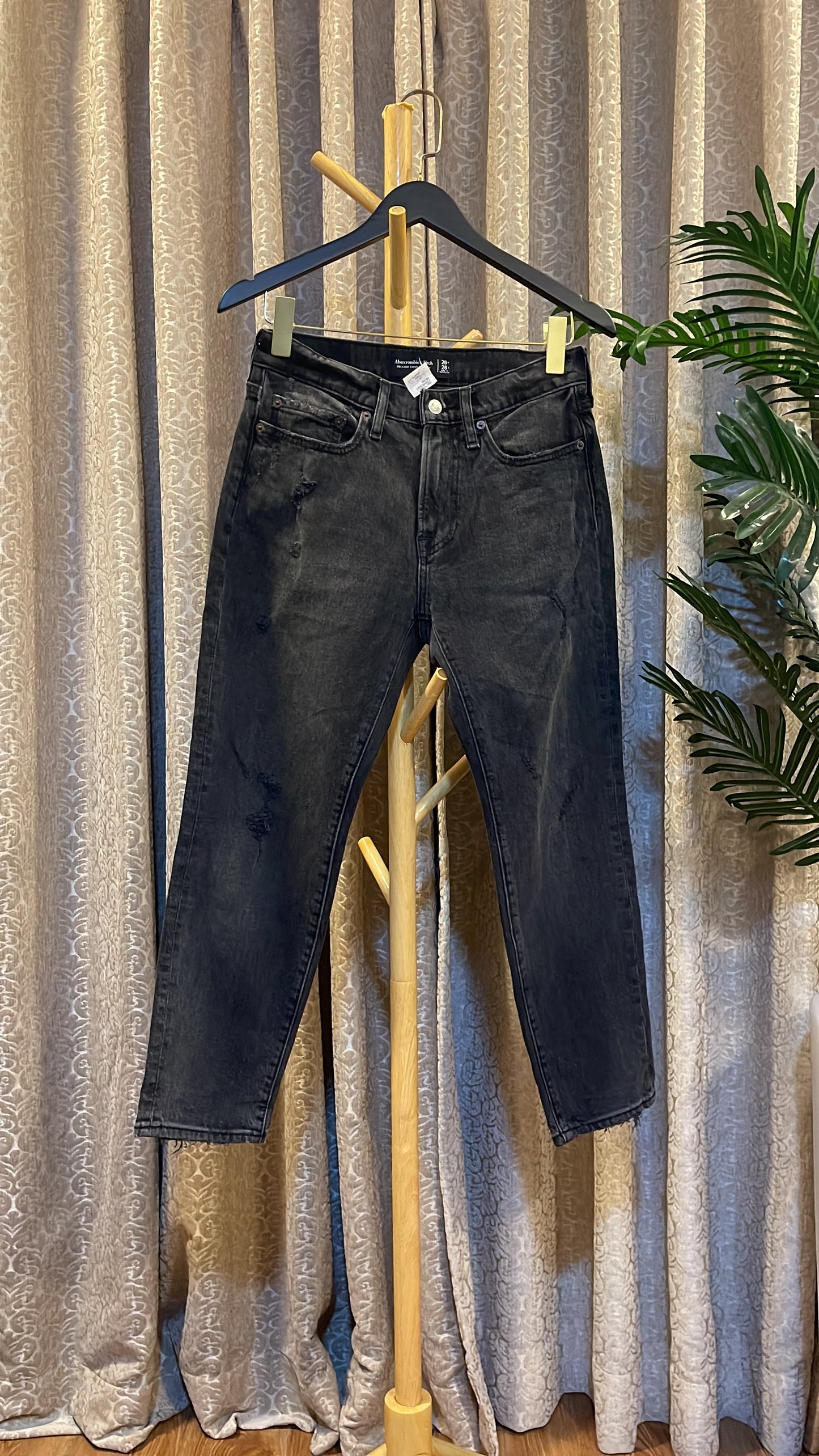 Gray Boyfriend Jeans