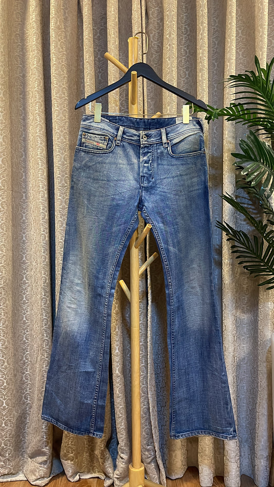 Blue Bootcut Jeans