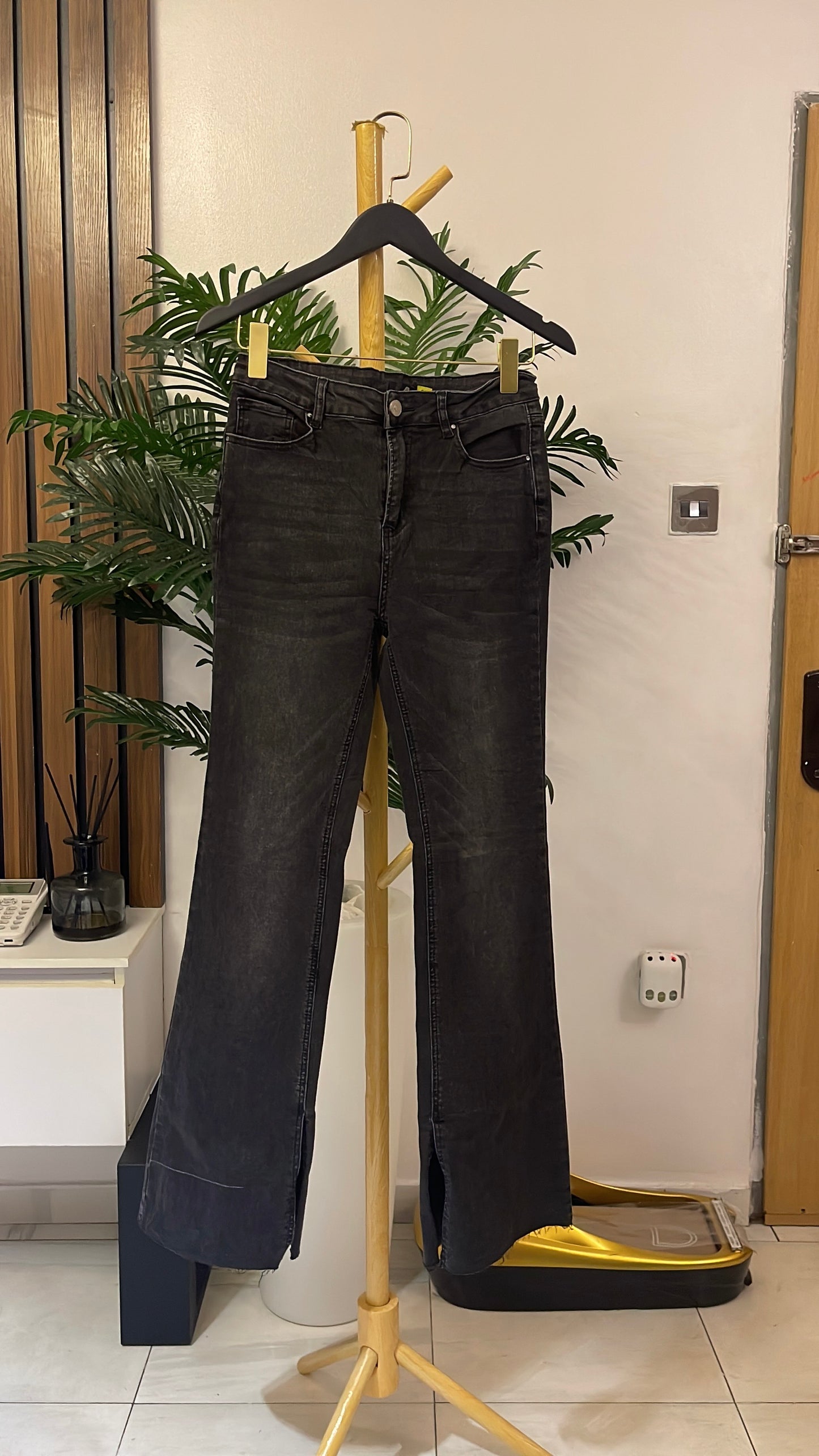 Gray Bootcut Jeans