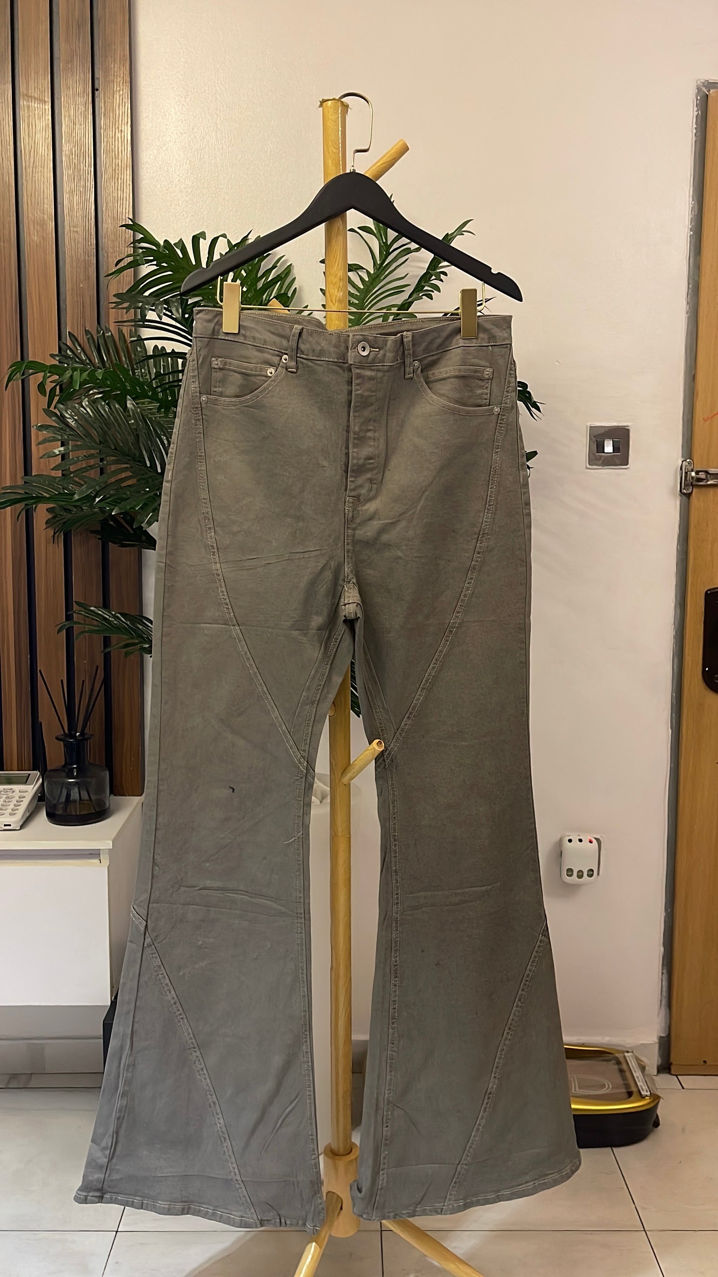 Gray Flare Jeans