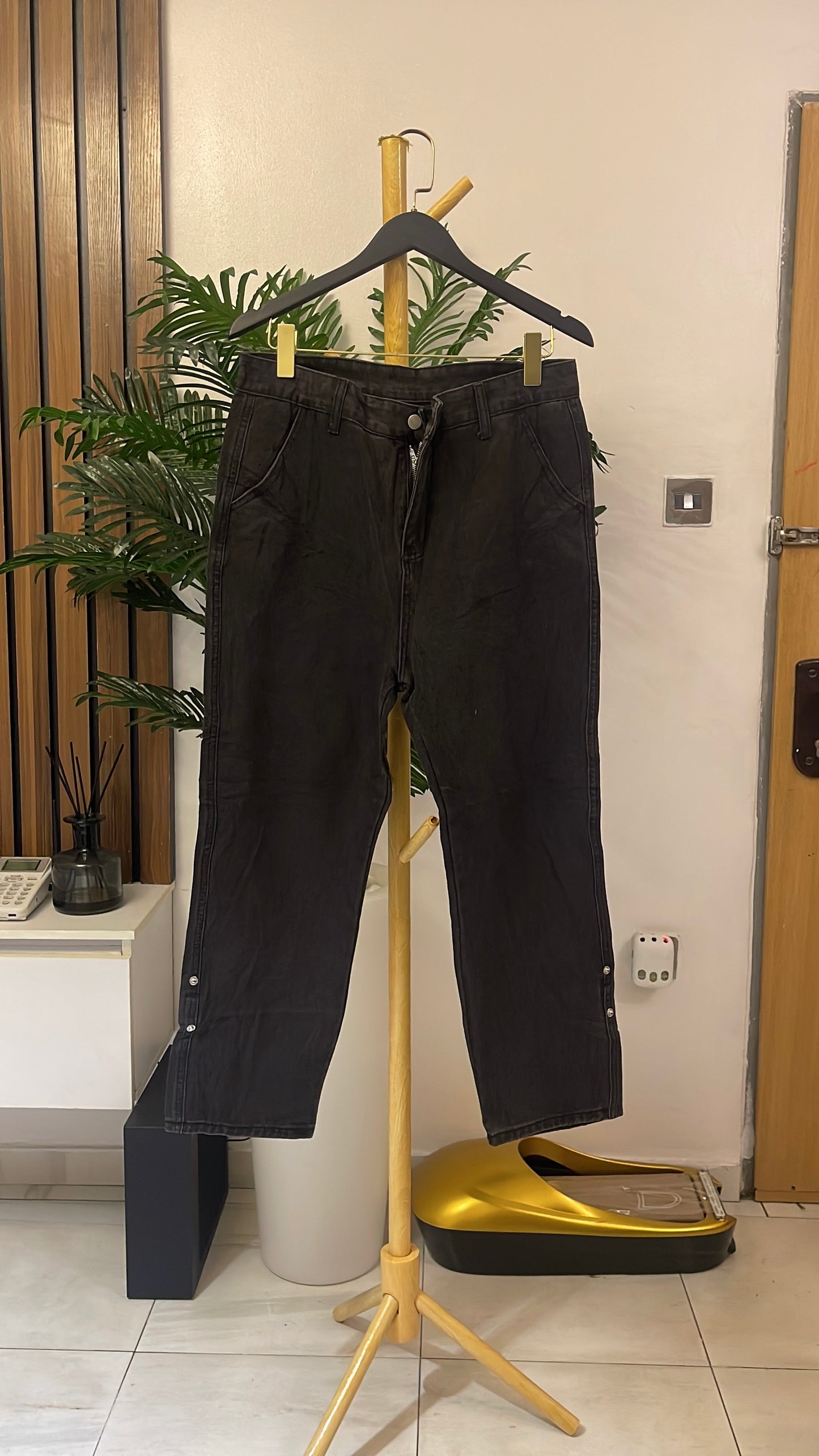 Gray Boyfriend Jeans