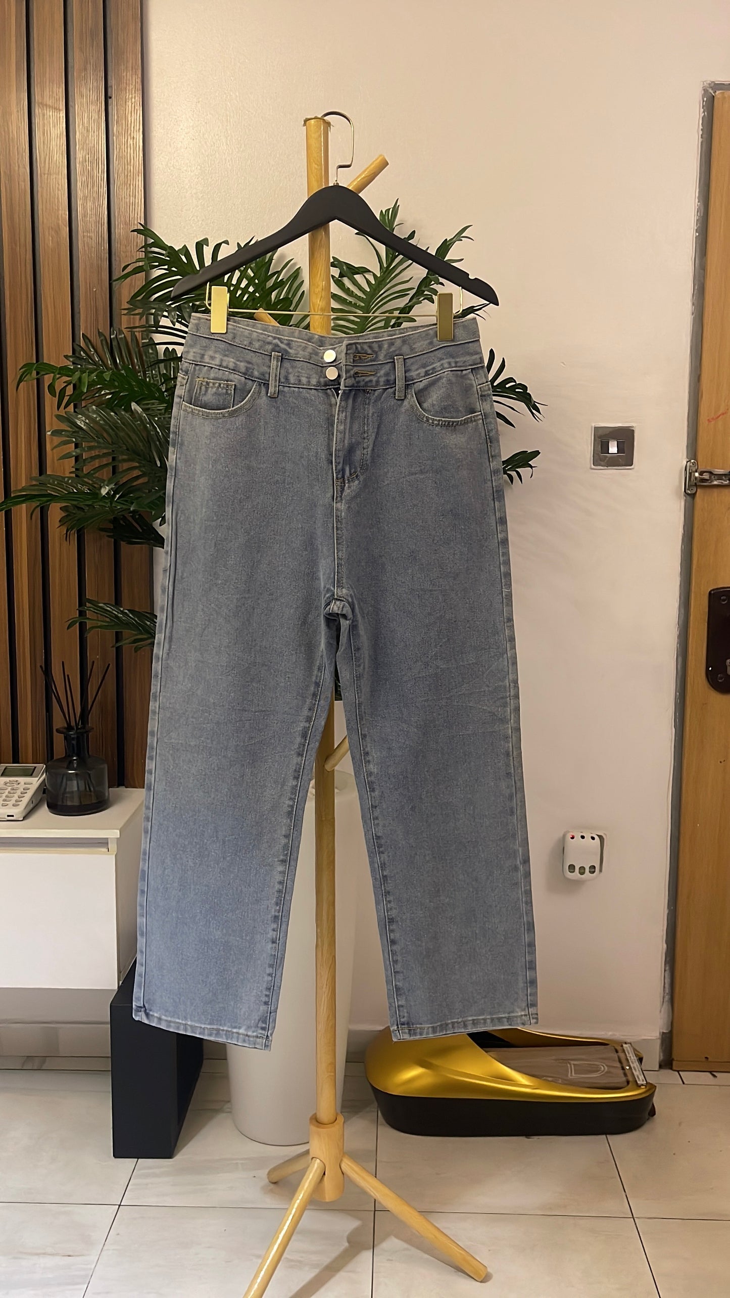 Blue Boyfriend Jeans