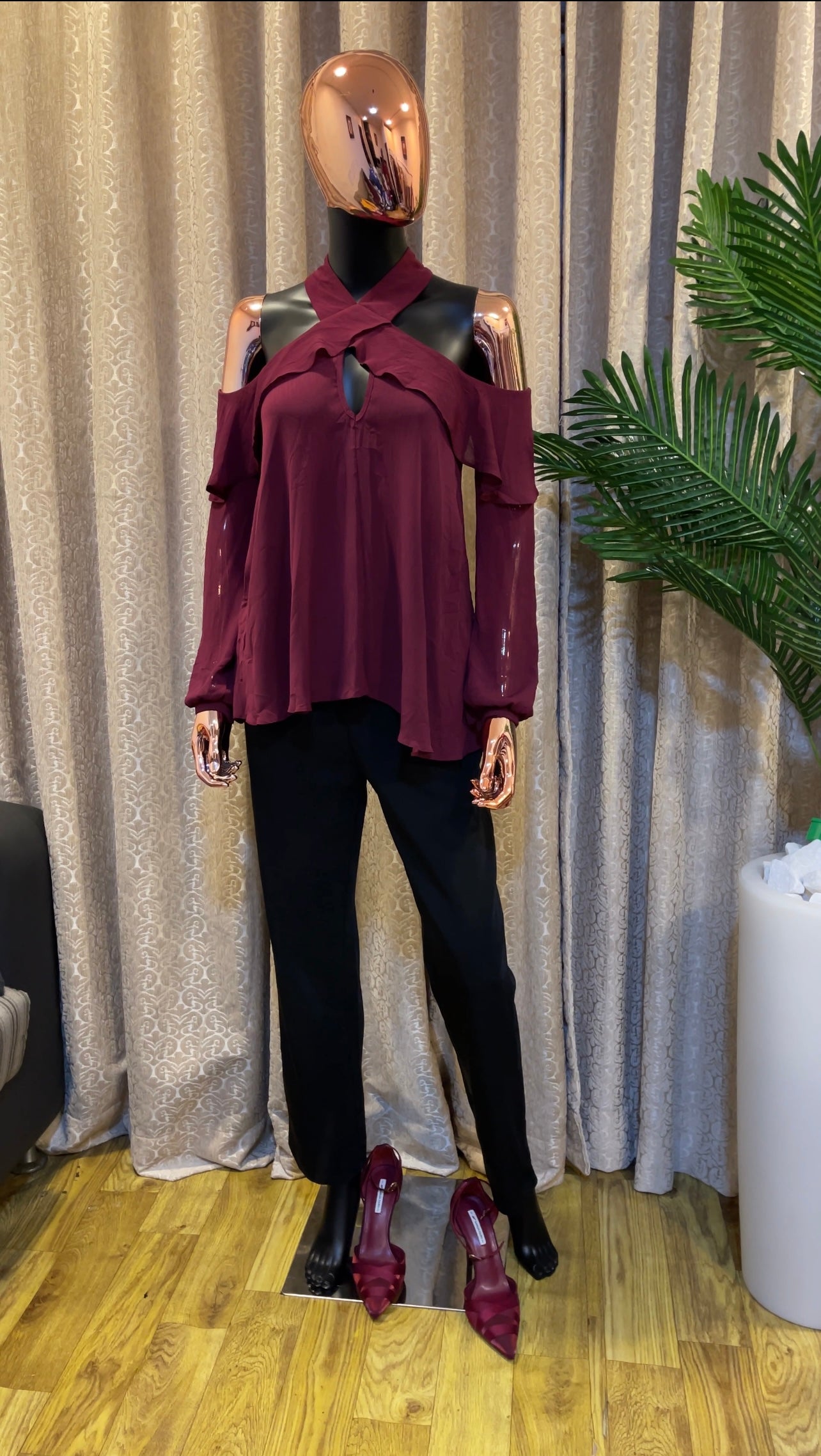 Maroon Blouse